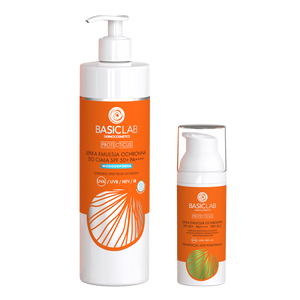 Zestaw dermatologiczna ochrona SPF 50+ PA++++ : Lekka emulsja SPF do twarzy + SPF do ciała