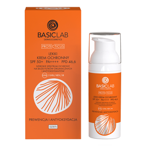 Lekki krem ochronny SPF50+ PPD46,6 Prewencja i Antyoksydacja